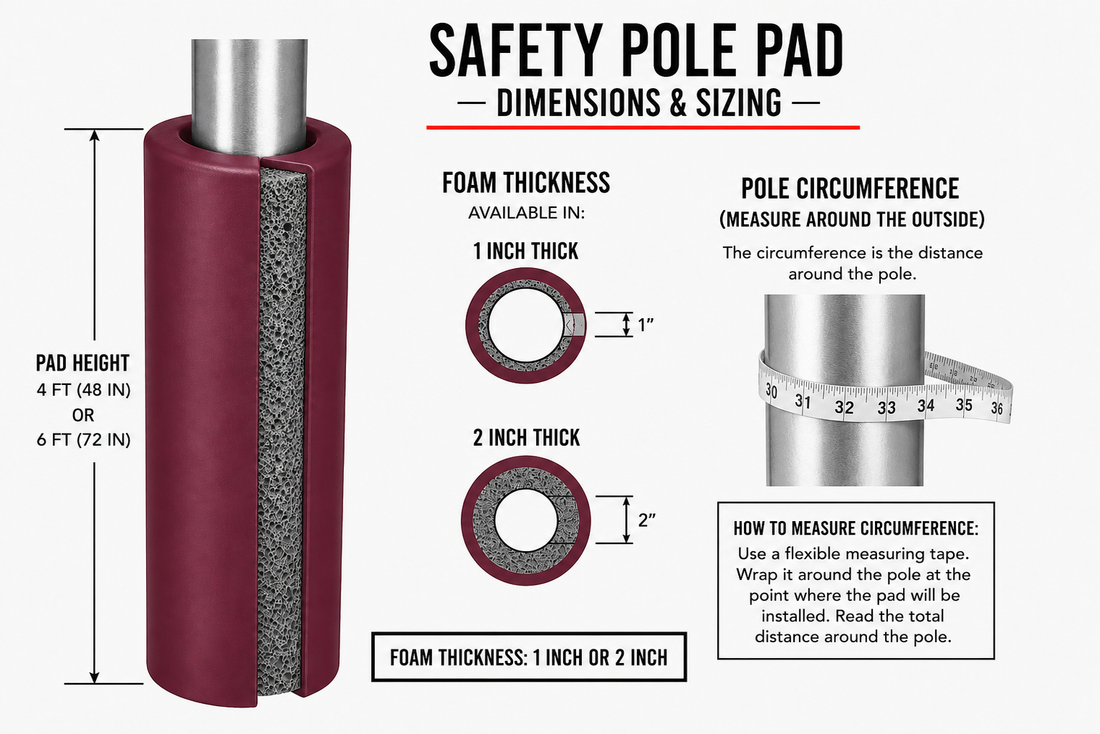 How to Measure a Round Pole for Safety Padding