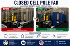 2" THICK CLOSED CELL SQUARE POLE PAD