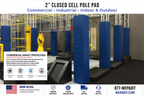 2" THICK CLOSED CELL SQUARE POLE PAD