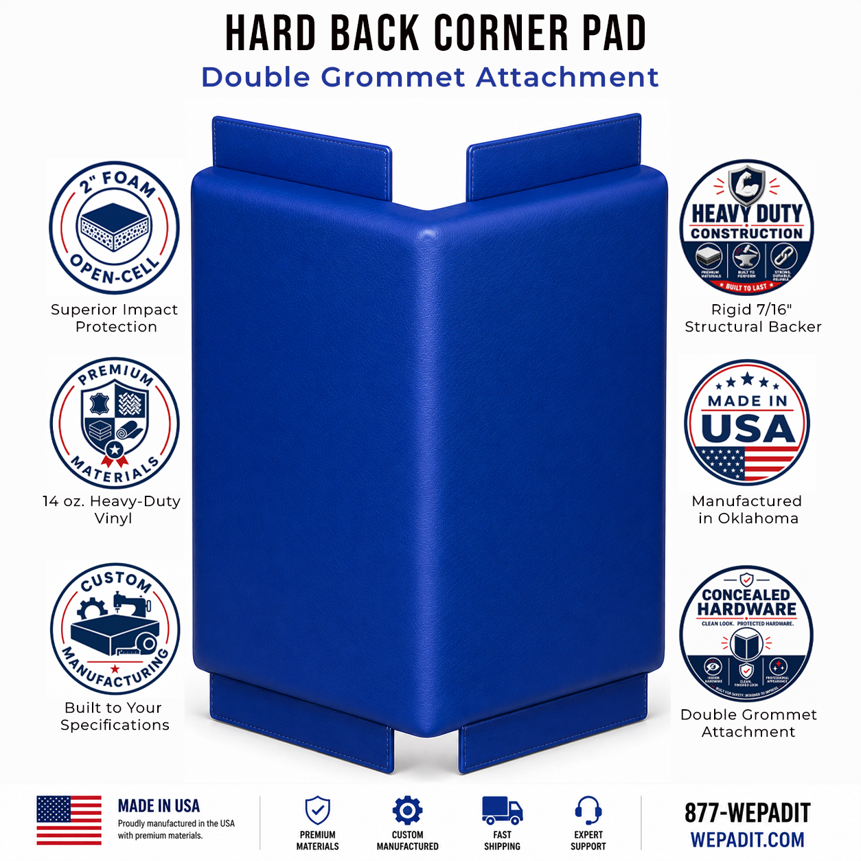 HARD BACK CORNER PAD