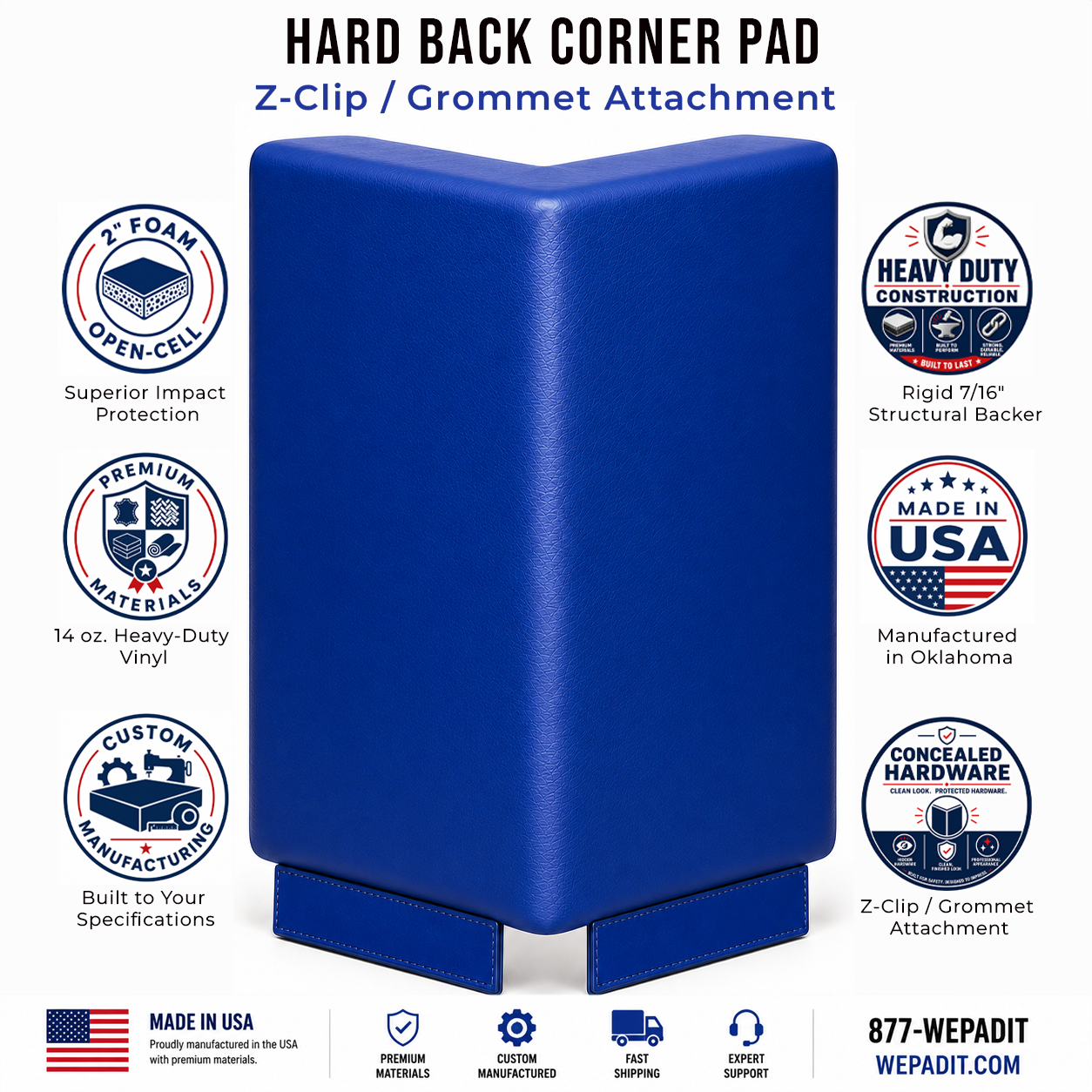 HARD BACK CORNER PAD