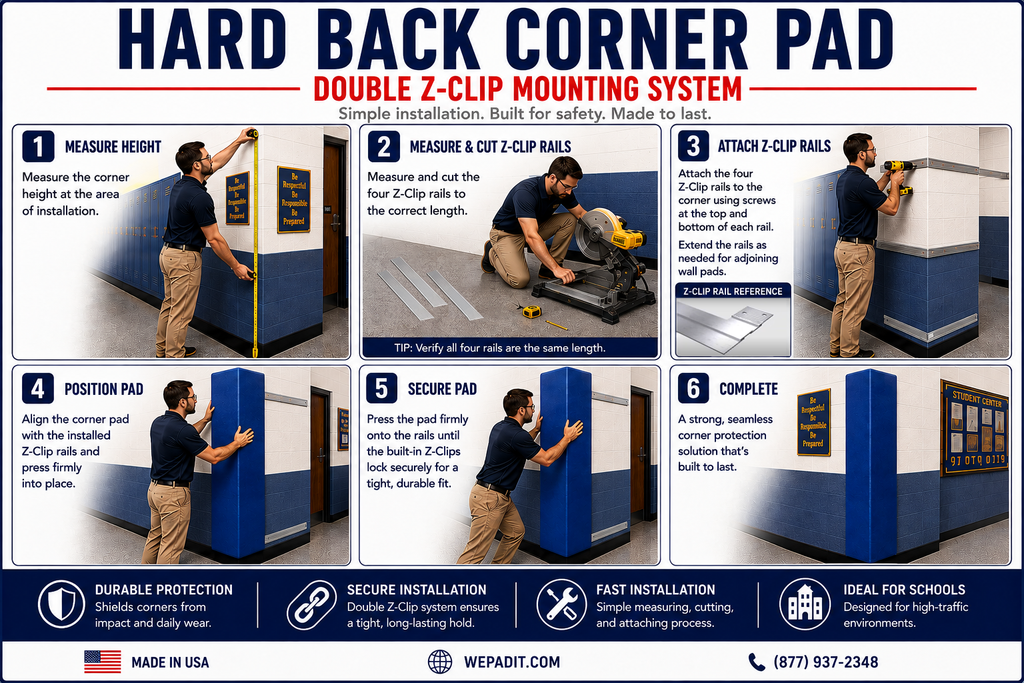 HARD BACK CORNER PAD