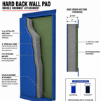 Hard Back Wall Pad | 2" Open-Cell Foam | Custom Made