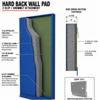 Hard Back Wall Pad | 2" Open-Cell Foam | Custom Made