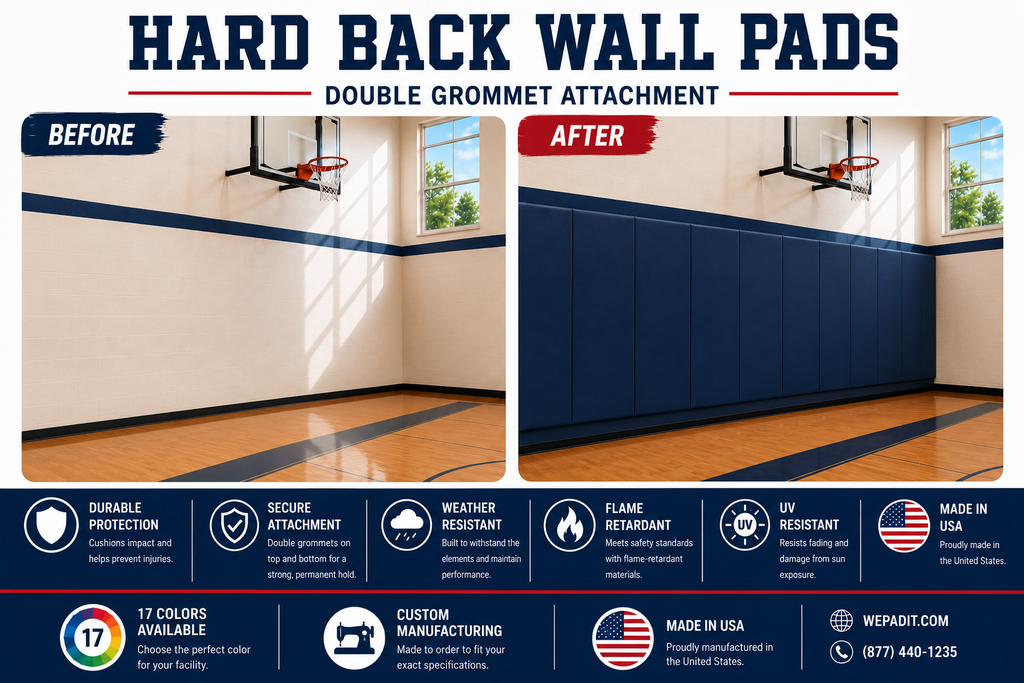Hard Back Wall Pad | 2" Open-Cell Foam | Custom Made