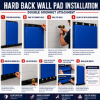 Hard Back Wall Pad | 2" Open-Cell Foam | Custom Made