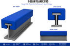 I-Beam Flange Pad — Closed-Cell Foam
