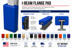 I-Beam Flange Pad — Closed-Cell Foam