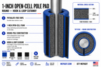 1" THICK OPEN CELL ROUND POLE PAD