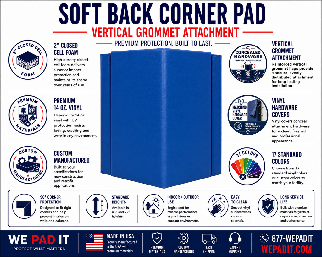 Soft Back Corner Pad | Custom Made