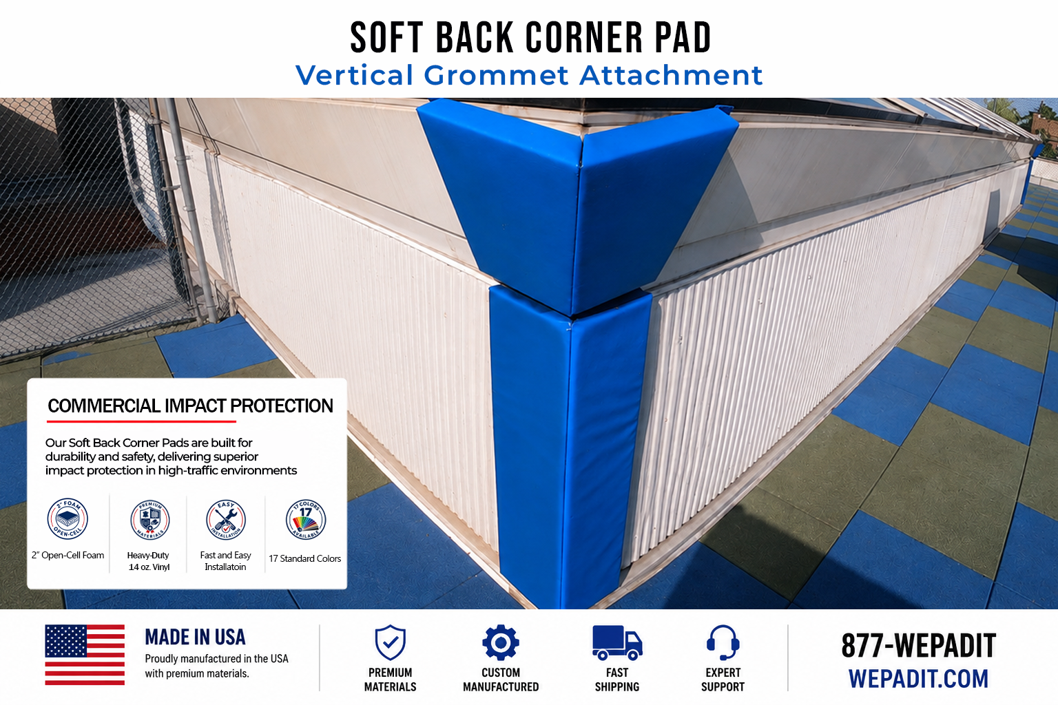 Soft Back Corner Pad | Custom Made