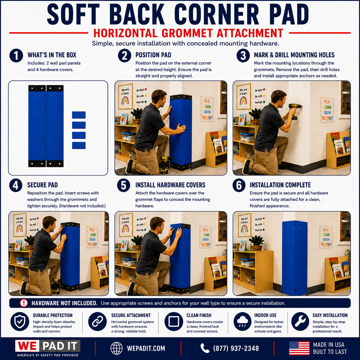 Soft Back Corner Pad | Custom Made