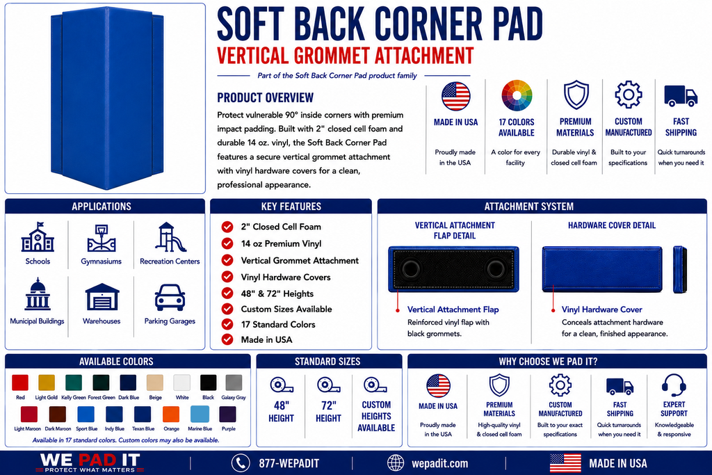 Soft Back Corner Pad | Custom Made