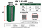 1" OPEN CELL SQUARE POLE PAD