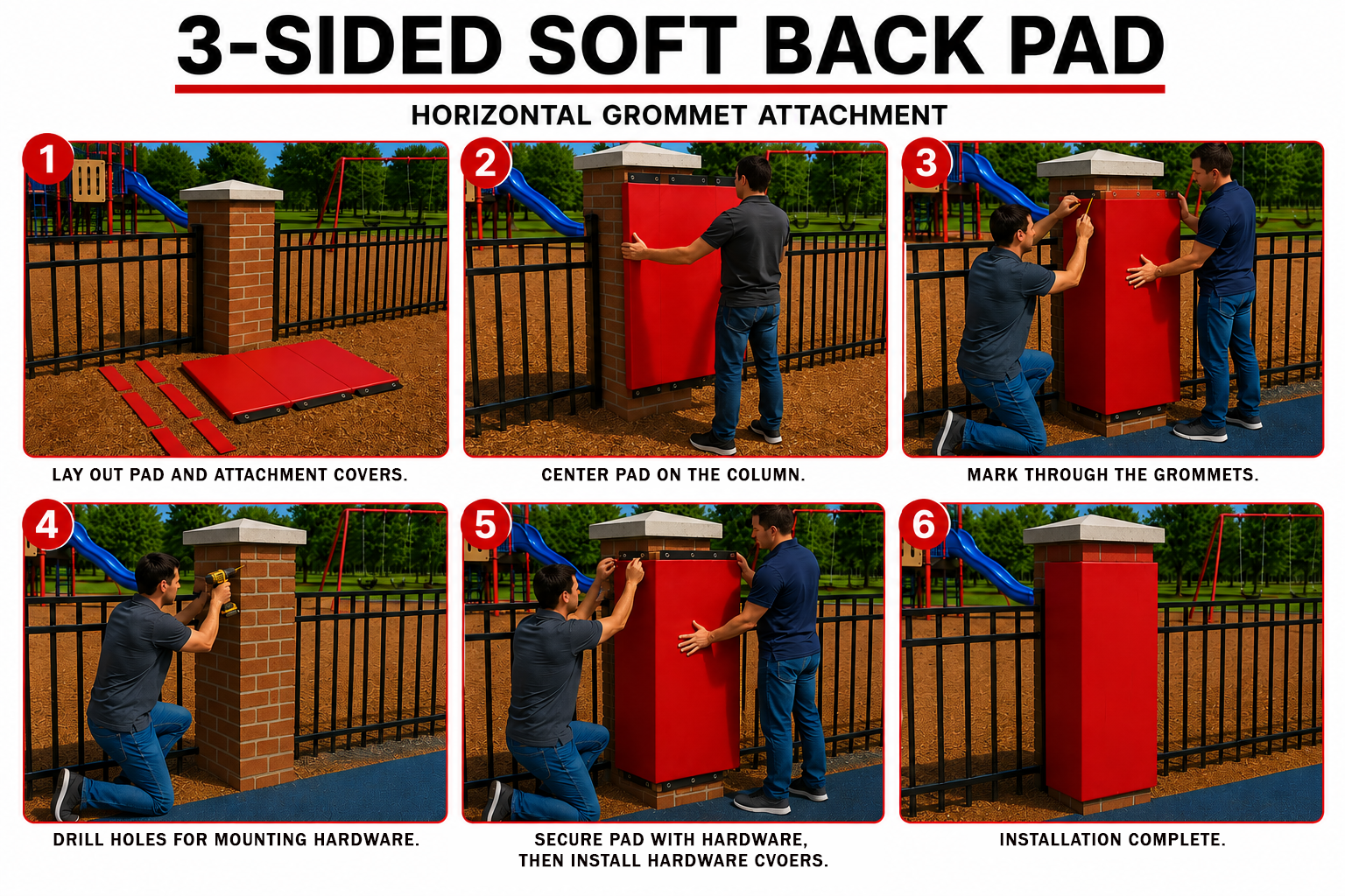 3-Sided Soft Back Pad | Custom Made