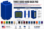 3-Sided Hard Back Pad | Custom Made