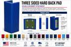 3-Sided Hard Back Pad | Custom Made