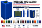 3-Sided Hard Back Pad | Custom Made