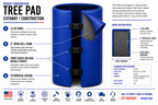 Open Cell Tree Pad | 2" Foam | Made to Order