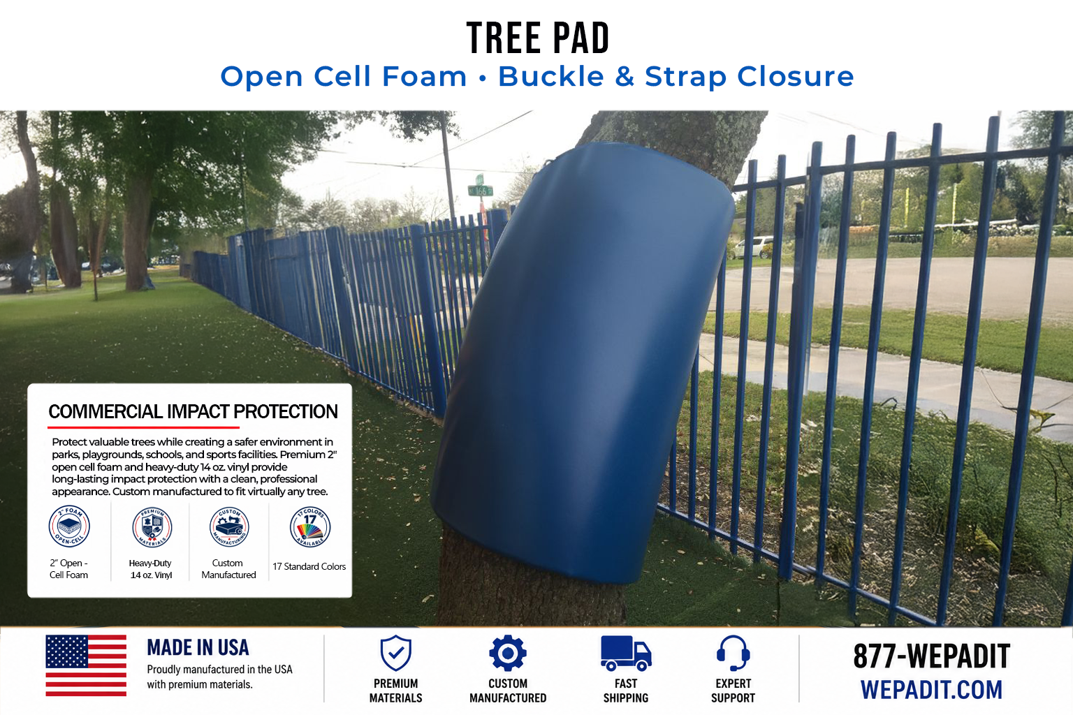 Open Cell Tree Pad | 2" Foam | Made to Order