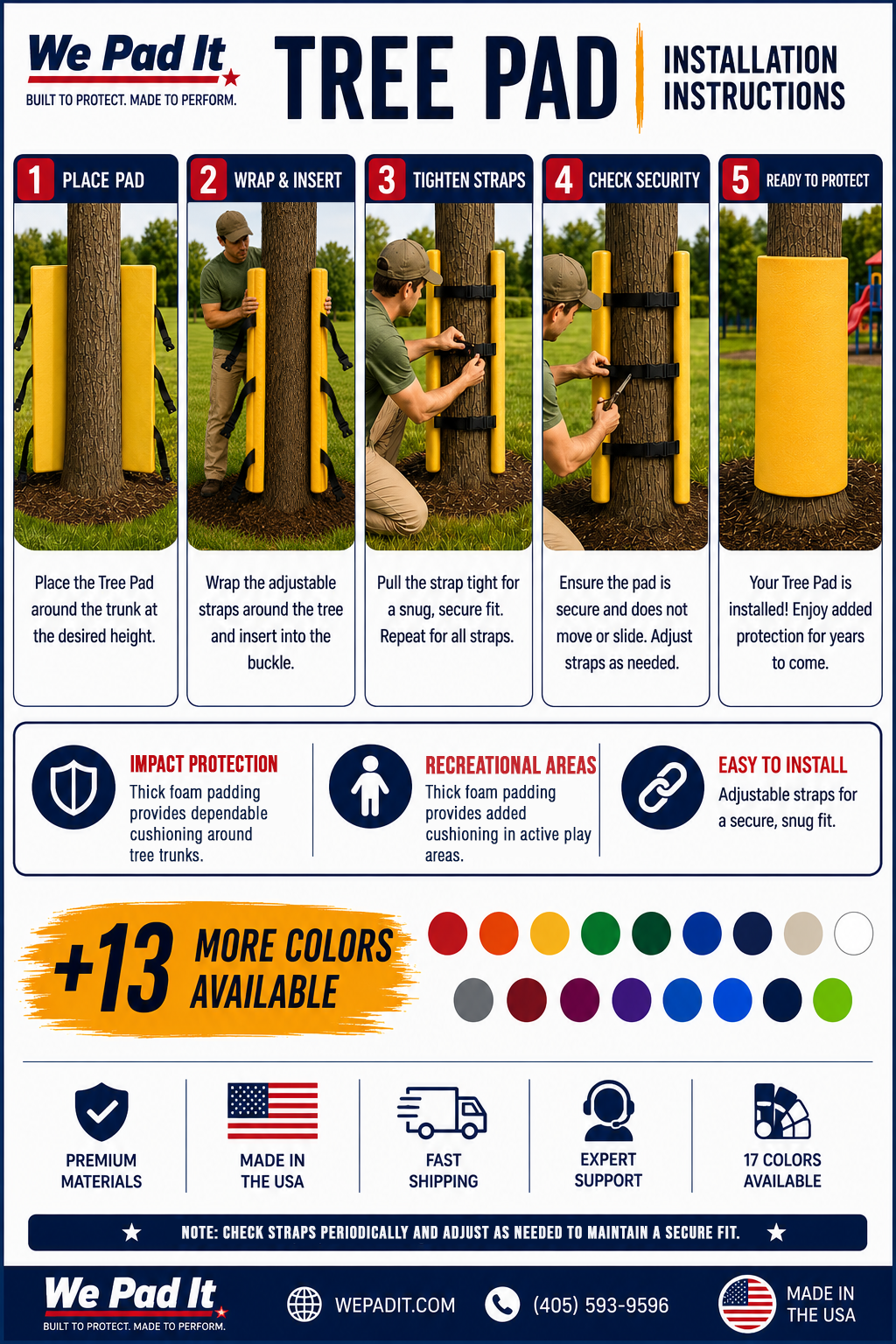 Open Cell Tree Pad | 2" Foam | Made to Order
